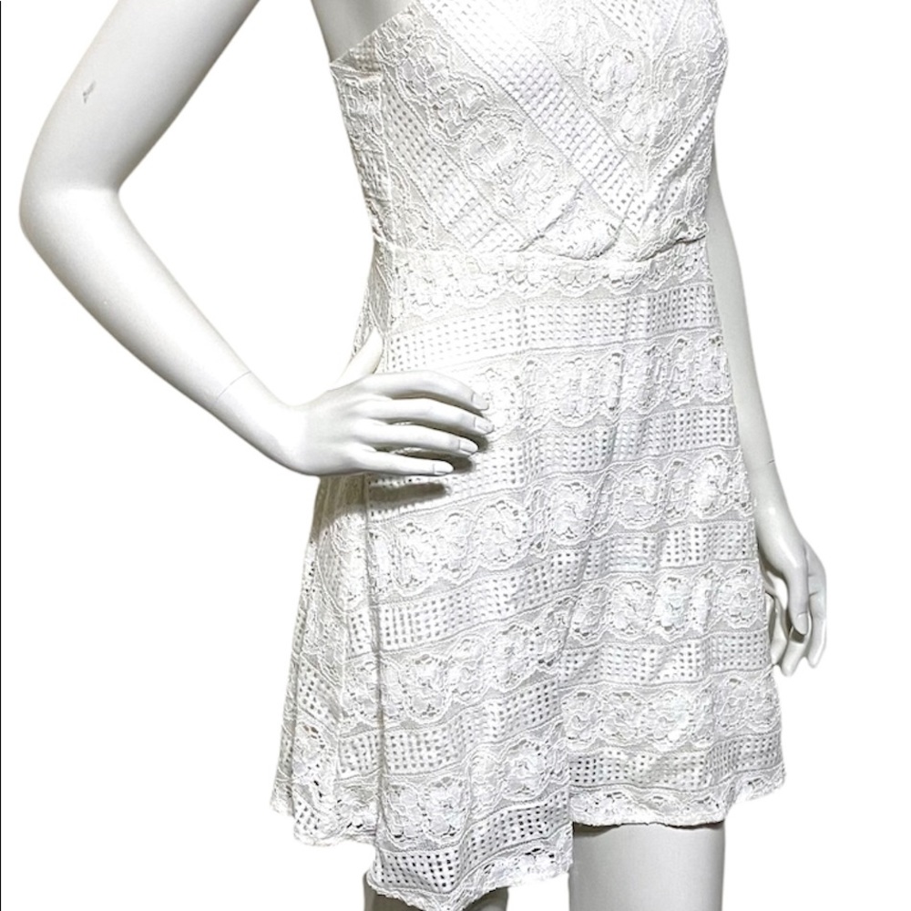 Kimchi Blue White Lacey Dress Strappy Back - Picture 4 of 8